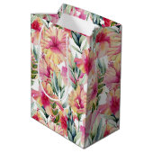 Sac Cadeau Moyen Jardin d'été Hibiscus (Dos Angle)