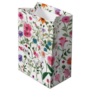 Sac Cadeau Moyen Jardin Fleur sauvage d'été