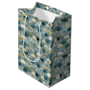 Sac Cadeau Moyen Jardin Floral de Pluie Serein (1)