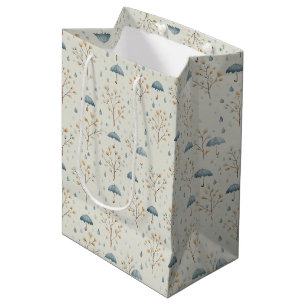 Sac Cadeau Moyen Jardin Floral de Pluie Serein (10)