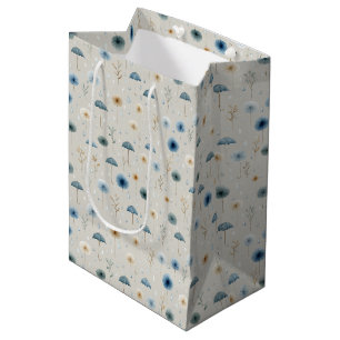 Sac Cadeau Moyen Jardin Floral de Pluie Serein (8)