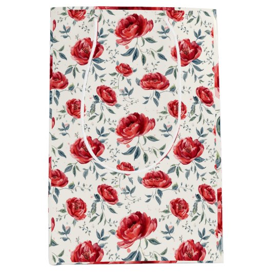 Sac Cadeau Moyen Jardin radieux de motif de confiance (Devant)