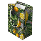 Sac Cadeau Moyen Jardin rustique d'agrumes (Dos Angle)