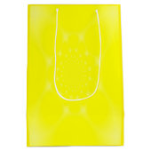 Sac Cadeau Moyen Jaune Étincelant (Dos)