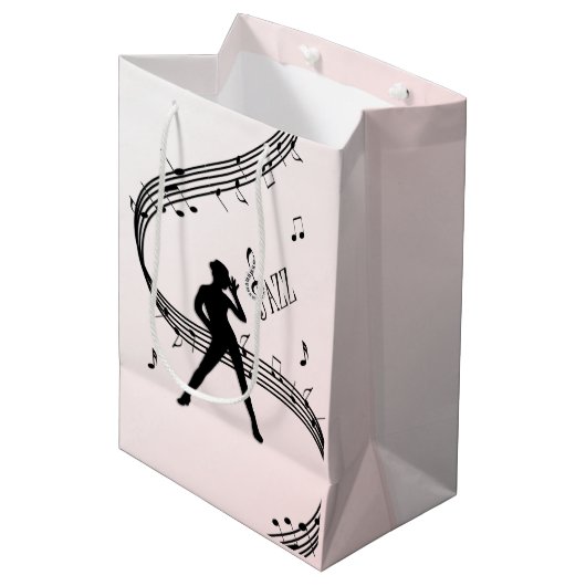 Sac Cadeau Moyen Jazz Dance Pink (Devant Angle)