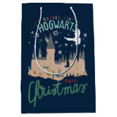Sac Cadeau Moyen Je Préférerais Rester À Hogwarts Ce Noël (Devant)