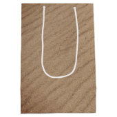 Sac Cadeau Moyen Je Vous Aime Texte Dans Le Sable De Plage (Dos)