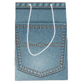 Sac Cadeau Moyen Jeans bleus de Pocket Denim (Devant)
