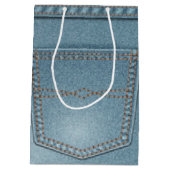 Sac Cadeau Moyen Jeans bleus de Pocket Denim (Dos)