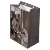 Sac Cadeau Moyen Jésus Lave les pieds de ses disciples (Dos Angle)