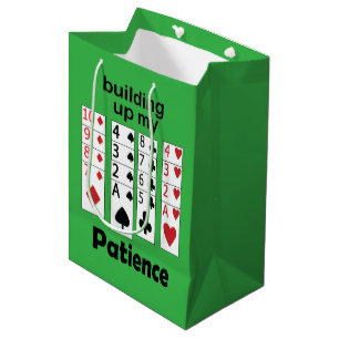 Sac Cadeau Moyen Jeu de Solitaire qui Renforce Ma Patience Citation