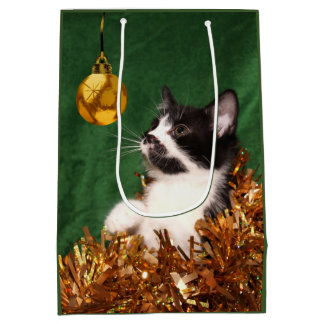 Sac Cadeau Moyen Jeune Noël de minou