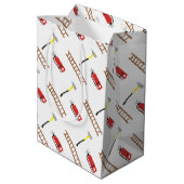 Sac Cadeau Moyen Jeux de pompiers (Dos Angle)