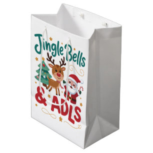 Sac Cadeau Moyen Jingle Bells ADLS Ergothérapie OT Renne