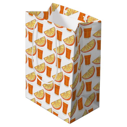 Sac Cadeau Moyen JO Jus d'orange Citrus Fruit Breakfast Brunch (Dos Angle)