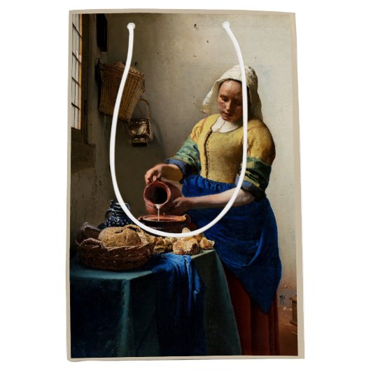 Sac Cadeau Moyen Johannes Vermeer - La Milkmaid (Devant)