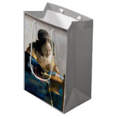 Sac Cadeau Moyen Johannes Vermeer - Le Lacemaker (Devant Angle)