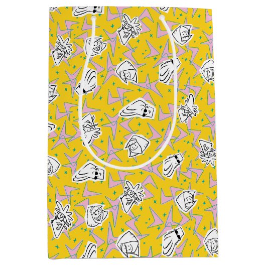 Sac Cadeau Moyen Johnny Bravo Characters Pattern (Devant)