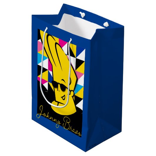 Sac Cadeau Moyen Johnny Bravo Pop Art Graphic (Devant Angle)