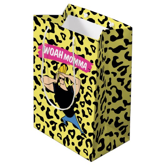 Sac Cadeau Moyen Johnny Bravo - Woah Momma (Dos Angle)