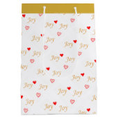 Sac Cadeau Moyen Joie Coeurs (Dos)
