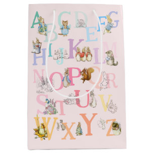 Sac Cadeau Moyen Joli Beatrix Potter Alphabet coloré