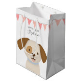 Sac Cadeau Moyen Joli chiot (Devant Angle)