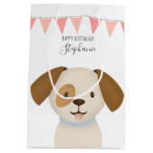 Sac Cadeau Moyen Joli chiot (Dos)