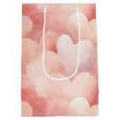 Sac Cadeau Moyen Joli Coeur rose (Dos)