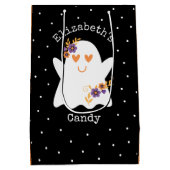 Sac Cadeau Moyen Joli Halloween Ghost Trick ou traiter bonbon (Dos)