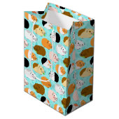 Sac Cadeau Moyen Joli motif de cochon d'Inde (Devant Angle)