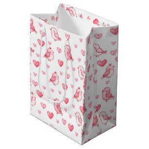 Sac Cadeau Moyen joli motif sans couture dessiné à la main avec aqu