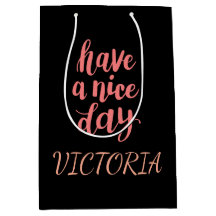 Joli Rose Bonne Journée Typographie Cadeau