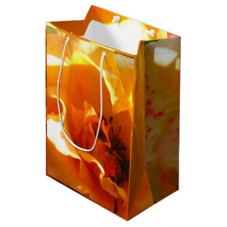 Sac Cadeau Moyen Joli Rose orange