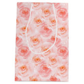 Sac Cadeau Moyen Joli Roses d'aquarelle rose (Dos)