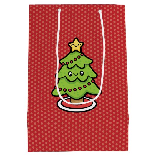 Sac Cadeau Moyen Joli sapin de Noël (Dos)