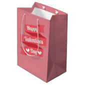 Sac Cadeau Moyen Joli Valentines Jour Conception de texte (Dos Angle)
