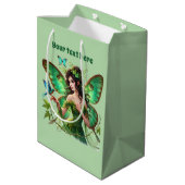 Sac Cadeau Moyen Jolie fée papillon fête personnalisable (Dos Angle)