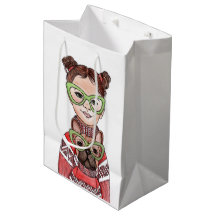 Jolie Fille & Bulldog Français Lunettes Assorties