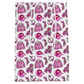 Sac Cadeau Moyen Jolie fille Cool rose (Dos)