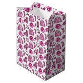 Sac Cadeau Moyen Jolie fille Cool rose (Dos Angle)