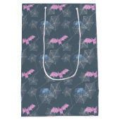 Sac Cadeau Moyen Jolie Halloween avec araignées et chauves-souris, (Dos)