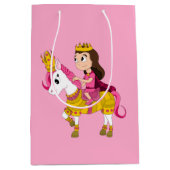 Sac Cadeau Moyen Jolie princesse caricaturale (Devant)