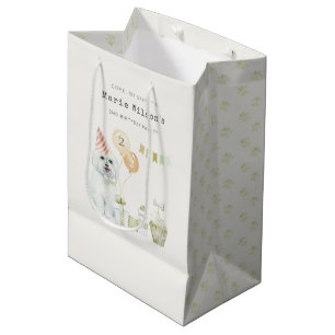 Sac Cadeau Moyen Jolie Soirée Verte Rouille Chien Chien N'Importe Q