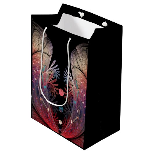 Sac Cadeau Moyen Jonglage Abstrait Art moderne Imaginaire fractal (Devant Angle)
