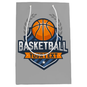 Sac Cadeau Moyen Joueur de basket AJOUTER LE NOM Varsity School Tea