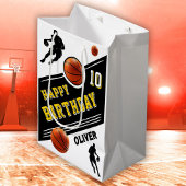Sac Cadeau Moyen Joueur de basket-ball moderne Thème Anniversaire
