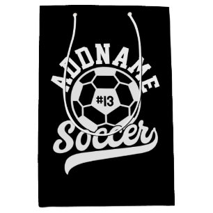 Sac Cadeau Moyen Joueur de football AJOUTER LE NOM Équipe de footba