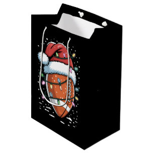 Sac Cadeau Moyen Joueur de football américain de Noël Sports Santa