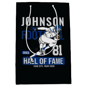 Sac Cadeau Moyen JOUEUR DE Football Personnalisé Équipe NUMBER Spor